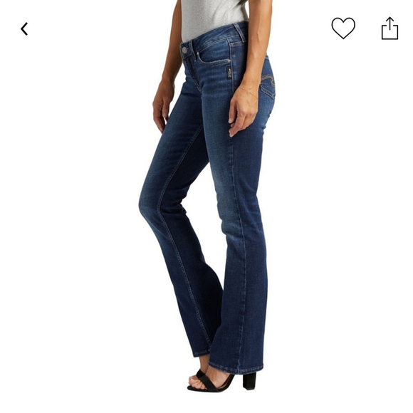 SILVER JEANS SUKI MID SLIM BOOT SIZE 28 - Picture 2 of 16